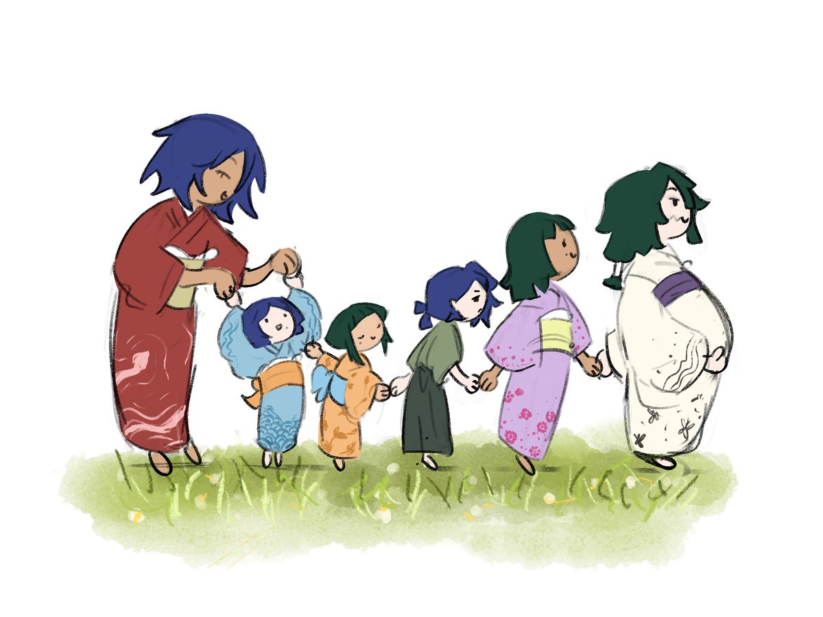 Let's walk like ducks with mama(s)