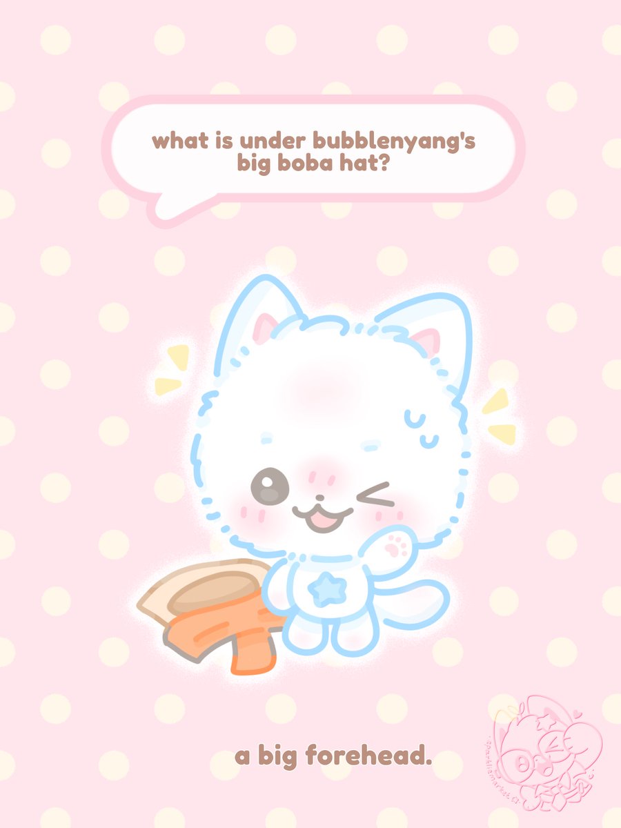 sparkliemarket's tweet photo. b̶a̶l̶d̶b̶u̶b̶b̶l̶e̶n̶y̶a̶n̶g̶ mystery solved! 
oh- i mean🧋bubblenyang!!🐈🩵
#nctwish #yushi https://t.co/nHtBXJuJrE