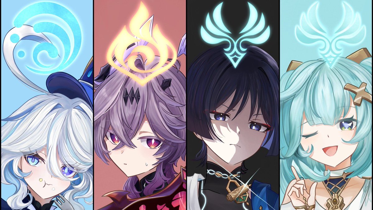 旅パ  #フリーナ  #ドゥリン  #放浪者  #ファルザン