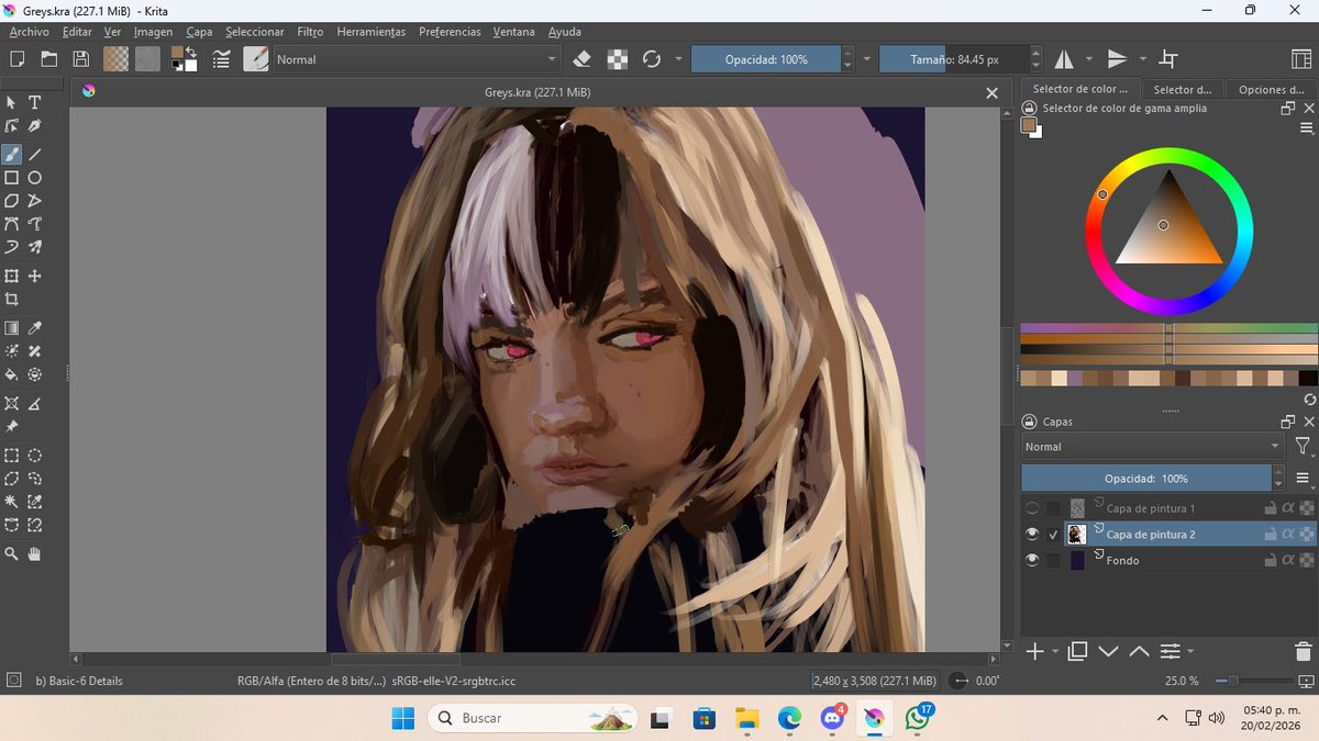 Un avance un poco primitivo al dibujo para Greys... me estoy peleando