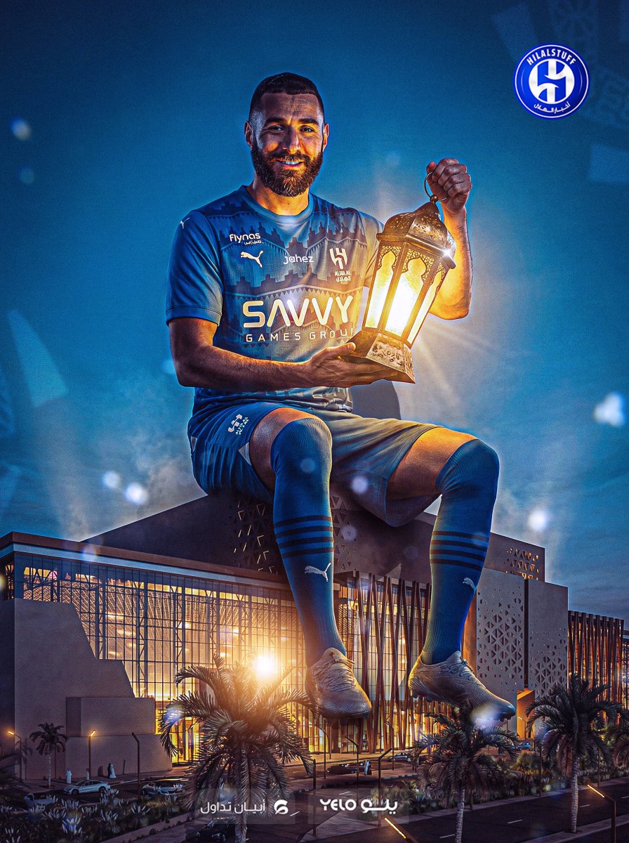 بنزيما يصوم ويفطر على شباك الخصوم ☝️💙