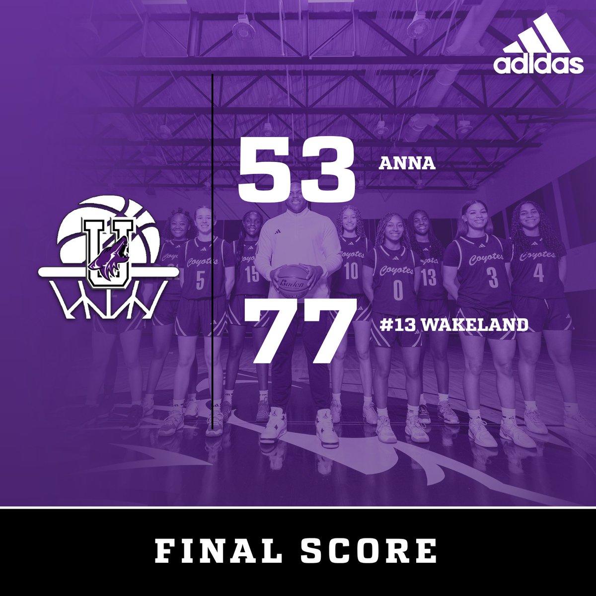 Lady Coyotes season comes to an end as they fall to Wakeland. Thank you Coyote nation for your support this season.