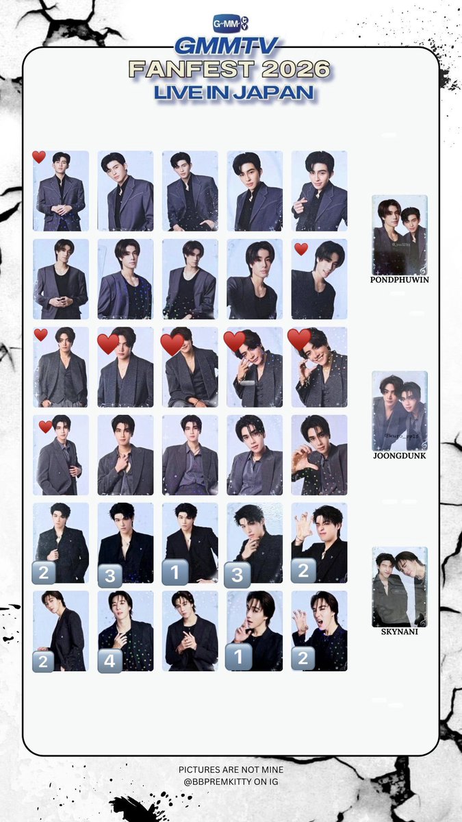 GMMTV FANFEST トレカ交換 譲) 番号記載のトレカ KristSingto OFFGUN