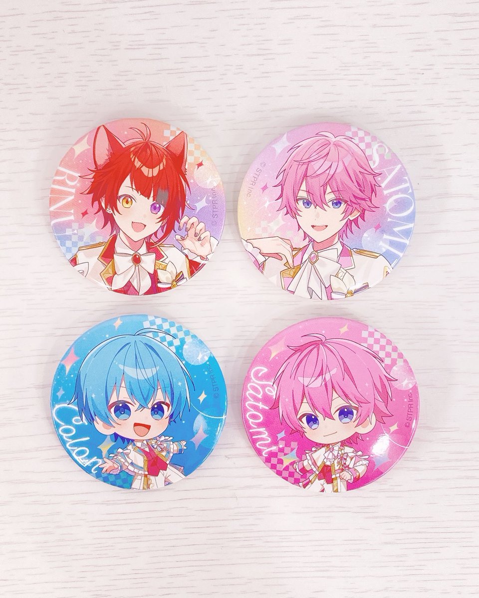 🎀入荷情報🎀 #すとぷり 缶バッジ 莉犬 さとみ ころん STPR family の