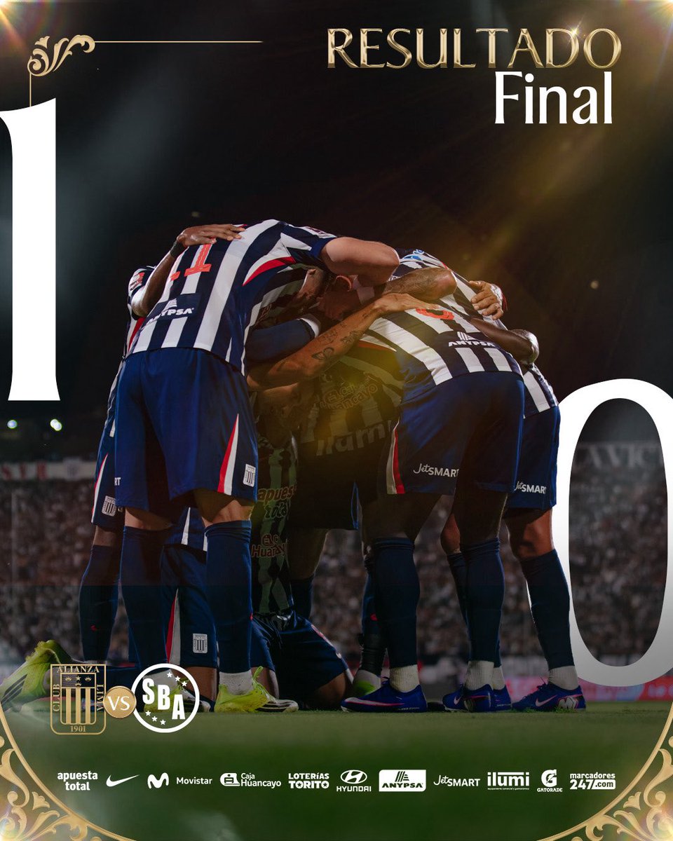 ⚪️ 𝐅𝐈𝐍𝐀𝐋 𝐃𝐄𝐋 𝐏𝐀𝐑𝐓𝐈𝐃𝐎 🔵

¡𝑉𝑖𝑐𝑡𝑜𝑟𝑖𝑎 𝑒𝑛 𝑐𝑎𝑠𝑎! 💪🏾💙

🏆: Fecha 4 Torneo Apertura <a href="/Liga1TeApuesto/">Liga1 Te Apuesto</a> 

<a href="/ClubALoficial/">Club Alianza Lima</a> 1-0 <a href="/sportboys/">Club Sport Boys Association</a> 

#125AñosDeEternidad
#SeamosEternos
#125ALMando