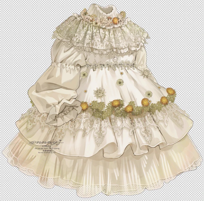 お花のドレス𓂃 𓈒𓏸❁⃘