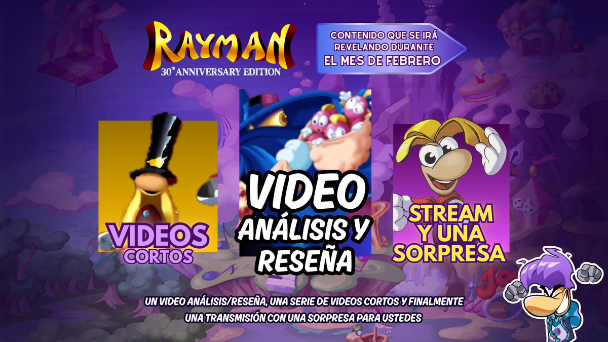 Se acercan cositas 👀... 
#rayman #rayman30thanniversaryedition #ubisoft