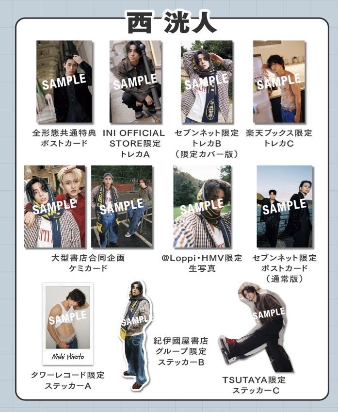 INI 西洸人 Viva la vita 楽天ブックス特典トレカ INI 西洸人 Viva la vita 楽天ブックス 特典 トレカ INI 西洸人 Viva