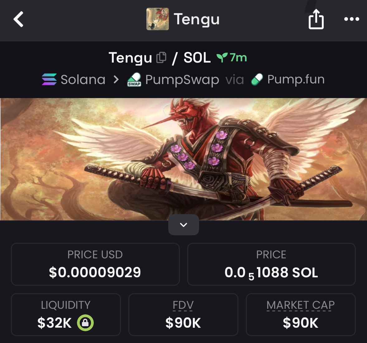 foreverbyscott's tweet photo. Shilled in on $Tengu from $90K Mcap to $6.4M Mcap 🔥🚀

Secured 71.11x gain 💰💰

This is how early calls looks like ✅

My Tg eats early and exits clean!

✅Follow + DM to join my private TG‼️📥

#Solana #Memecoin #CryptoTrading #NFTs https://t.co/uPbgnRNo8Z