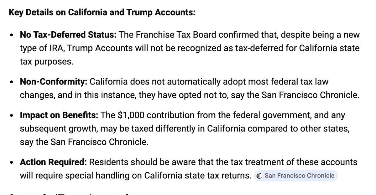 KeenanPeachy's tweet photo. Gavin Newsom really out there demanding Trump pay people for a "tariff tax," meanwhile he plans to confiscate your child's Trump Account, refuses to tax it as an IRA! 

Imagine what he'll do as president. ☠️☠️ https://t.co/q8PZof1lex