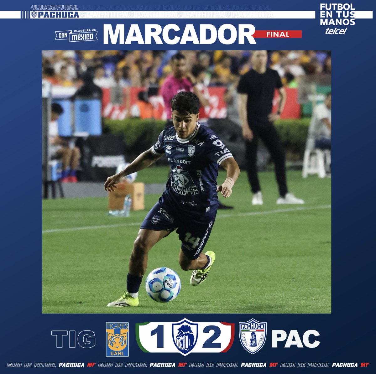 ⌚️ MF | 🐯 Tigres 1-2 PACHUCA 🌪️

¡SE ACABÓ! ¡NOS LLEVAMOS LOS 3 PUNTOS A LA BELLA AIROSA!

Por: <a href="/Telcel/">Telcel</a> 

#TigresPachuca | #HazParo