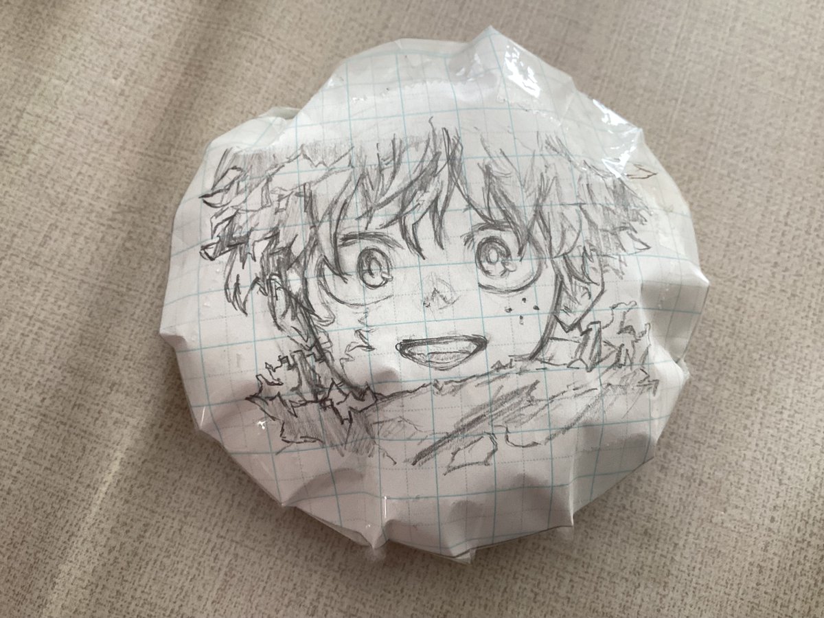 妹が紙スクイーズ作ってたので一緒に作った🥦