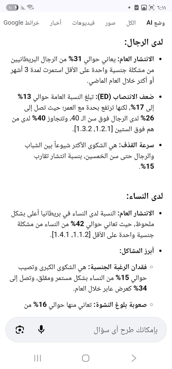 saudiman186's tweet photo. @FdFdHME للعلم
نسبة الضعف الجنسي لدى النساء في السعودية 3 الى 5 اضعاف الضعف الجنسي لدى الرجال
نسبة الضعف الجنسي للرجال ١٠ الى ٢١%
نسبة الضعف الجنسي للنساء ٥٥ الى ٦٠%

والحريم مطلعين اشاعات ان الضعف الجنسي عند الشباب منتشر

وللعلم شباب السعودية من الاكثر فحولة في العالم
وبالارقام https://t.co/1bUyB56G0n