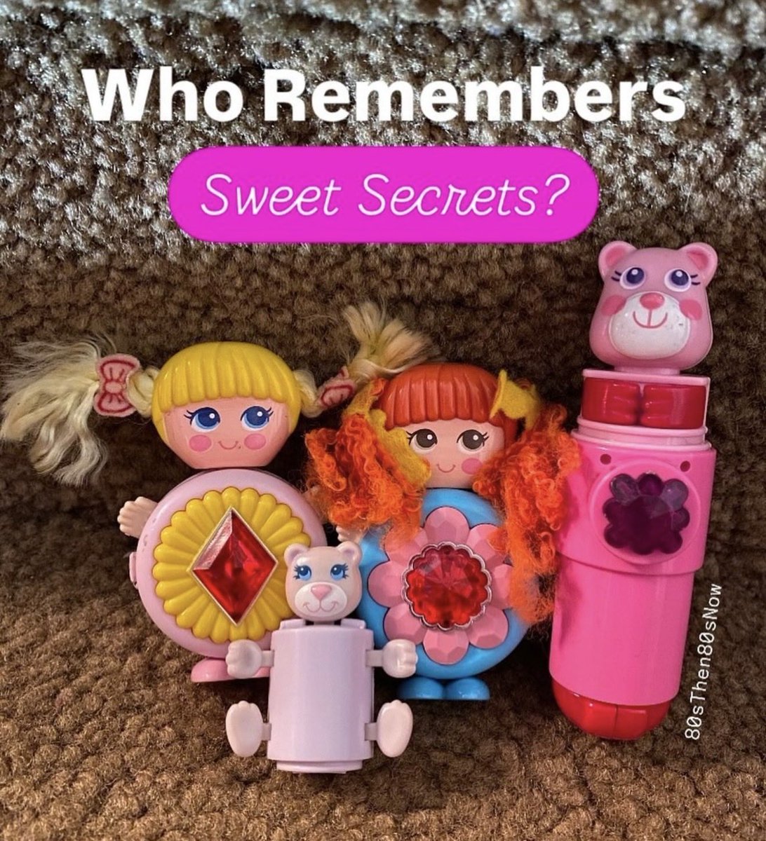 80sThen80sNow's tweet image. Whether You Love Jewelry, Make Up, Pens or a Mystery in Between, Sweet Secrets Was Every Girl’s Dream. 

#sweetsecrets #secrets #jewelry #charms #crystals #lockets #dolls #dolly