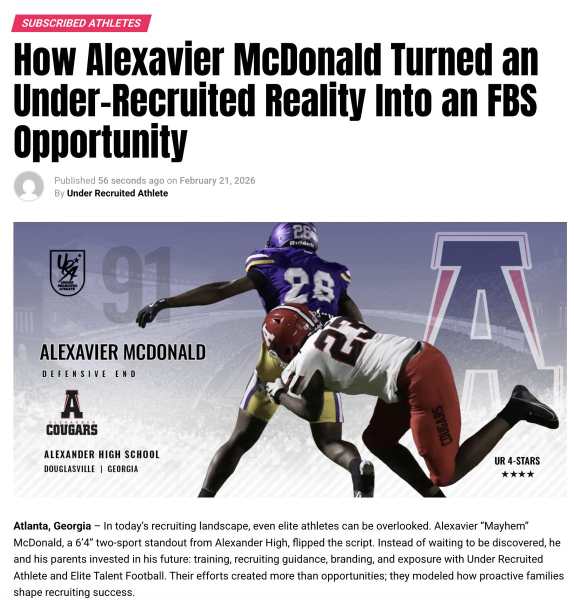 Under Recruited Sport Show tweet media