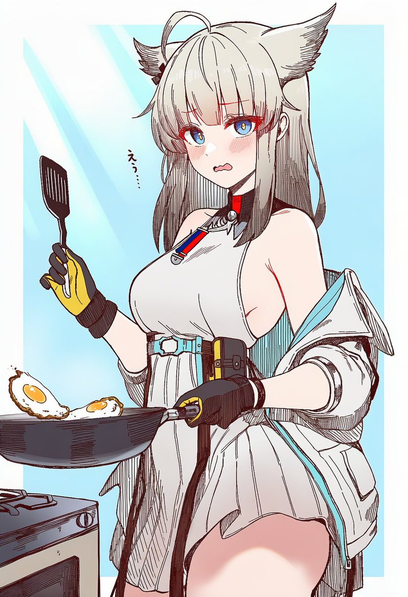 jeje_box's tweet image. Perlica / ペリカ ( Endfield  / エンドフィールド )
卵の調達先は・・・？
SFW illustration