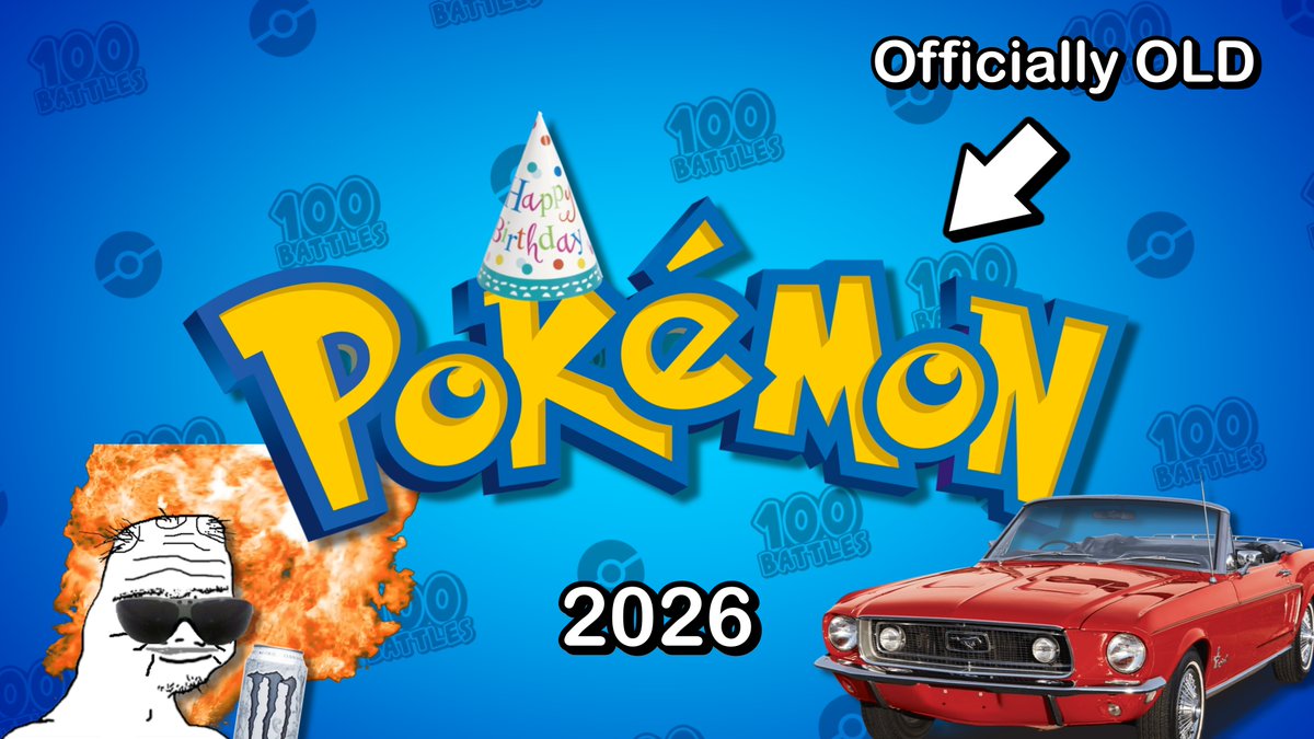 Khxyj_'s tweet photo. In 1 week, Pokémon officially becomes OLD AND CRIPPLED.

Oh, and a new @XBlizzard22 '100 Battles' video is also in a week. This screenshot is all I can show: https://t.co/geo9BR1T3h