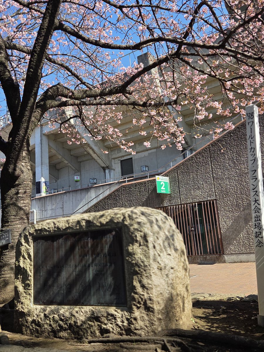 miraclenatu's tweet photo. 平塚暖かい。桜🌸咲いてる。
キングベル、ヴァン太持ってる😊
#ヴァンラーレ八戸
#遠征ラーレ
#八戸サポ湘南遠征 https://t.co/tS9UesuxQB