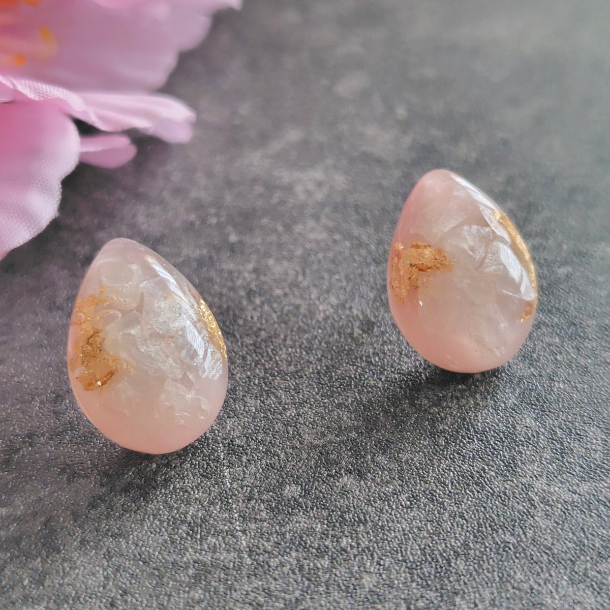 ☆❤️ 桜　さくら　しずく　春　ピアス　イヤリング　ハンドメイド