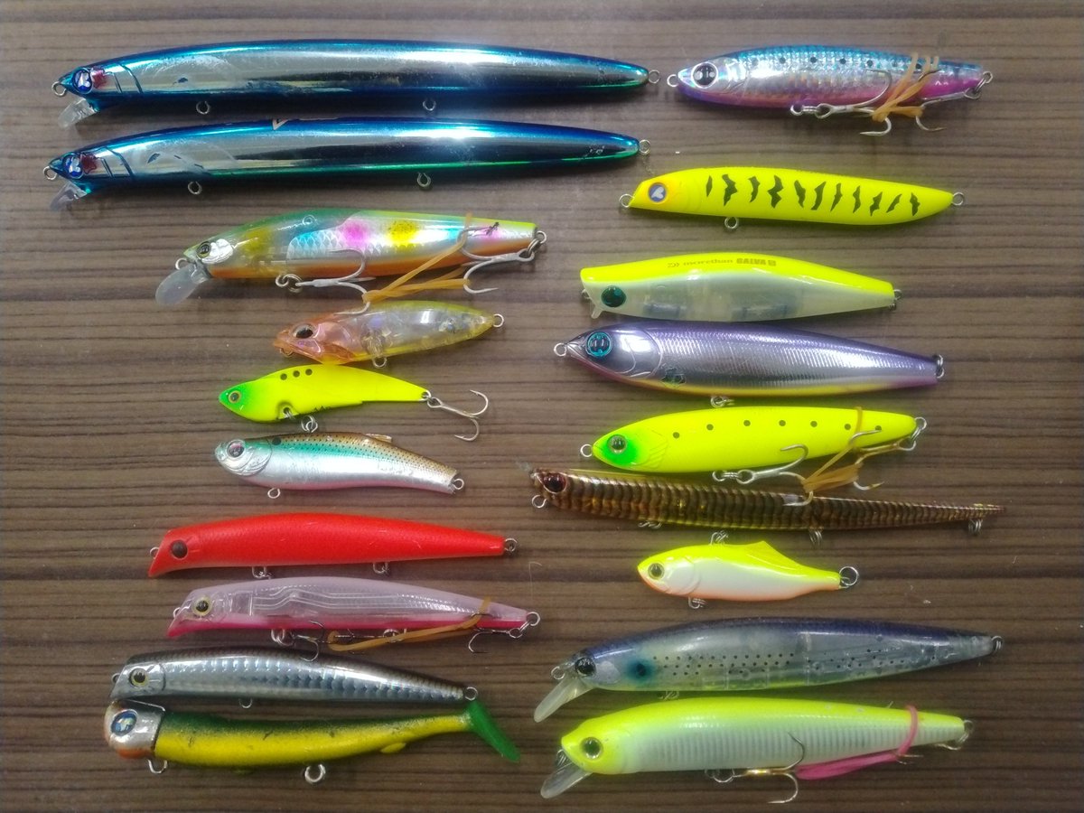 中古シーバスルアー入荷しました！ またバチ用の中古ルアーも各種在庫