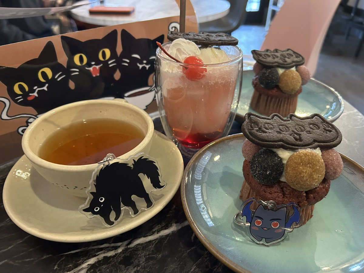 カフェにお越しくださいましてありがとうございました🐈‍⬛🐈‍⬛🐈‍⬛💕