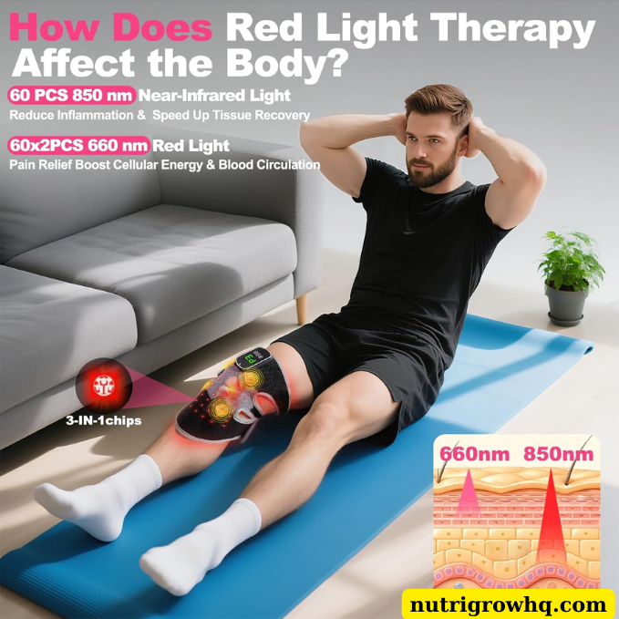 nutrigrowhq's tweet photo. Stay active without joint discomfort holding you back. This Therapy Knee Brace blends red light therapy, adjustable heat, and deep vibration massage to ease arthritis pain. 

https://t.co/sNk93KkdKz
#HeatedKneeBrace #KneeMassager #TherapyKneeBrace #JointRelief #ArthritisPain https://t.co/U66x1wwgye