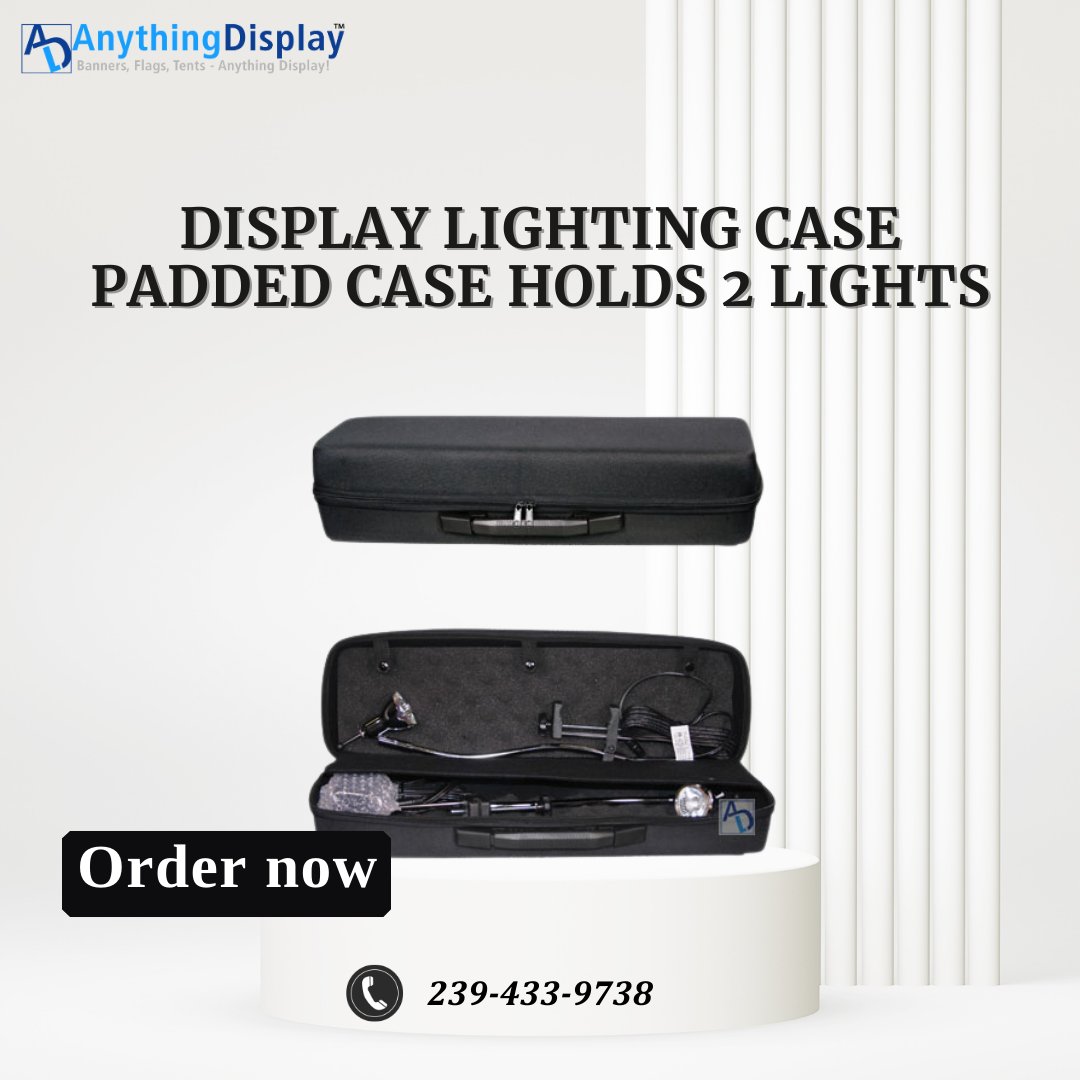 anythingdisplay's tweet image. Protect your lights on the go.
Padded case holds 2 display lights safely.

👉 Shop now!
anythingdisplay.com/lighting-case

#anythingdisplay #lightingcase #tradeshow #eventsetup #displaygear