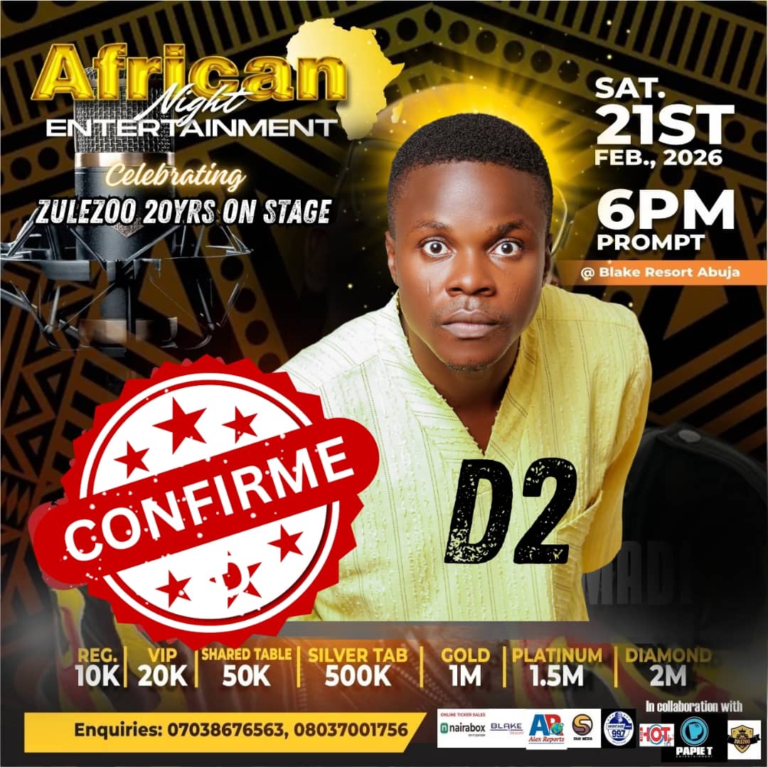 ComedianDtwo's tweet photo. Dont miss blake resort Nigeria time 6pm today https://t.co/qqFhPdiJGR