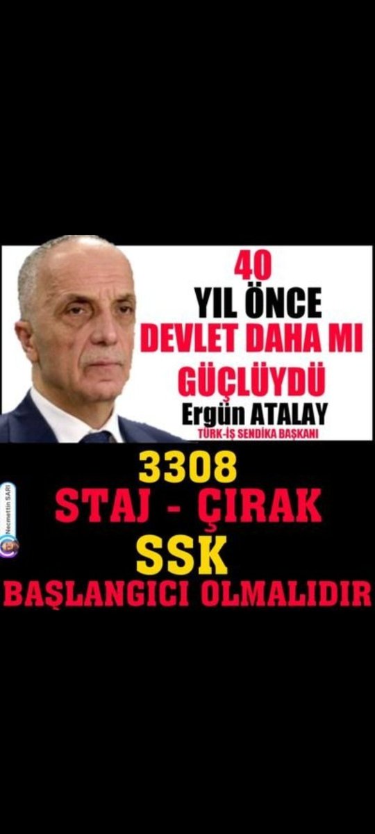 Adalet Tecelli Etsin
#StajÇıraklıkSgkBaşlangıcıOlsun