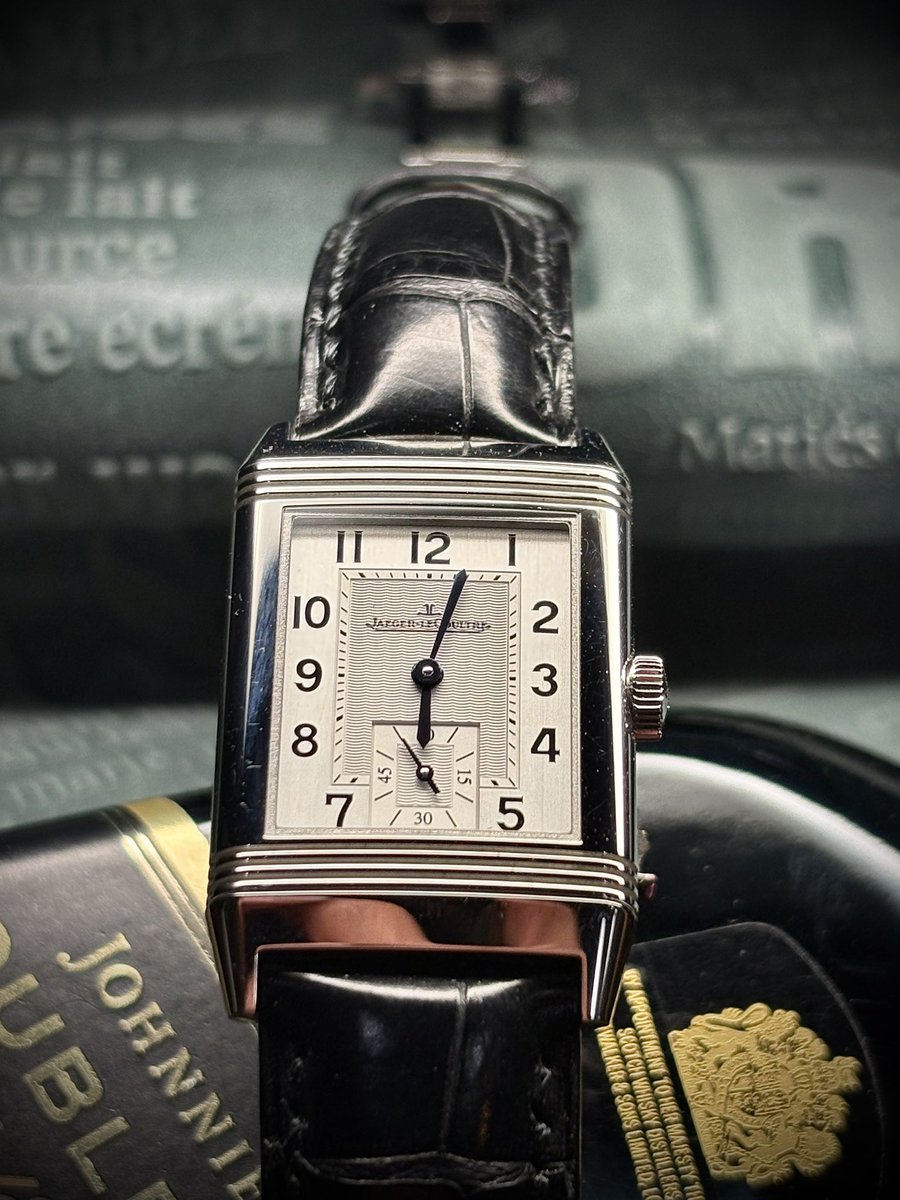 ジャガールクルトのためのプレミアムアリゲーターブラック。最大厚7mm