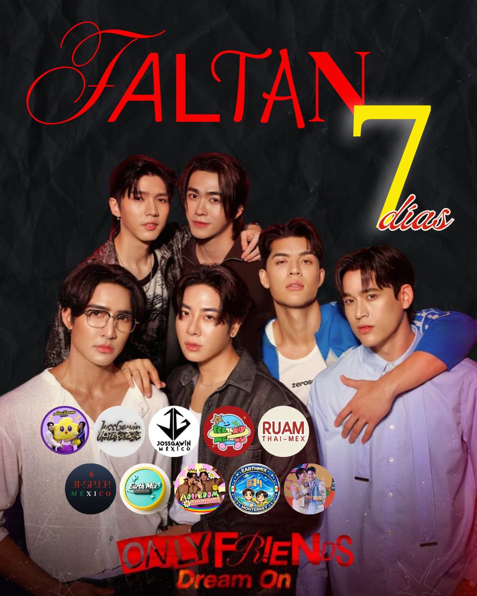 ¡FALTAN 7 DÍAS! ❤️‍🔥
El conteo regresivo empezó… y no estamos listas/os para lo que viene.
Tres historias, mil emociones y una experiencia que vamos a vivir juntos. 🖤
⏳ 7 días para #OnlyFriendsDreamOn🔥✨