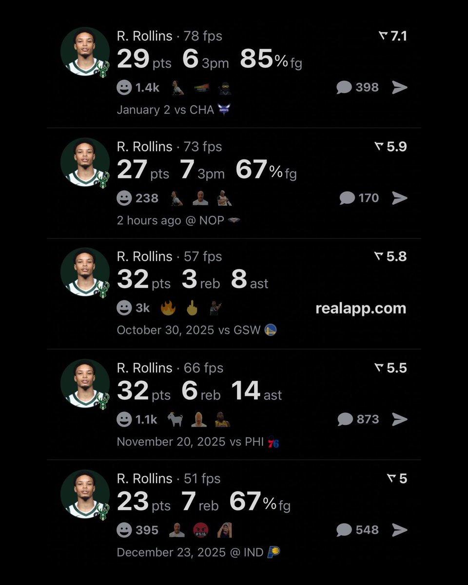 realapp's tweet image. Why is nobody talking about Ryan Rollins??