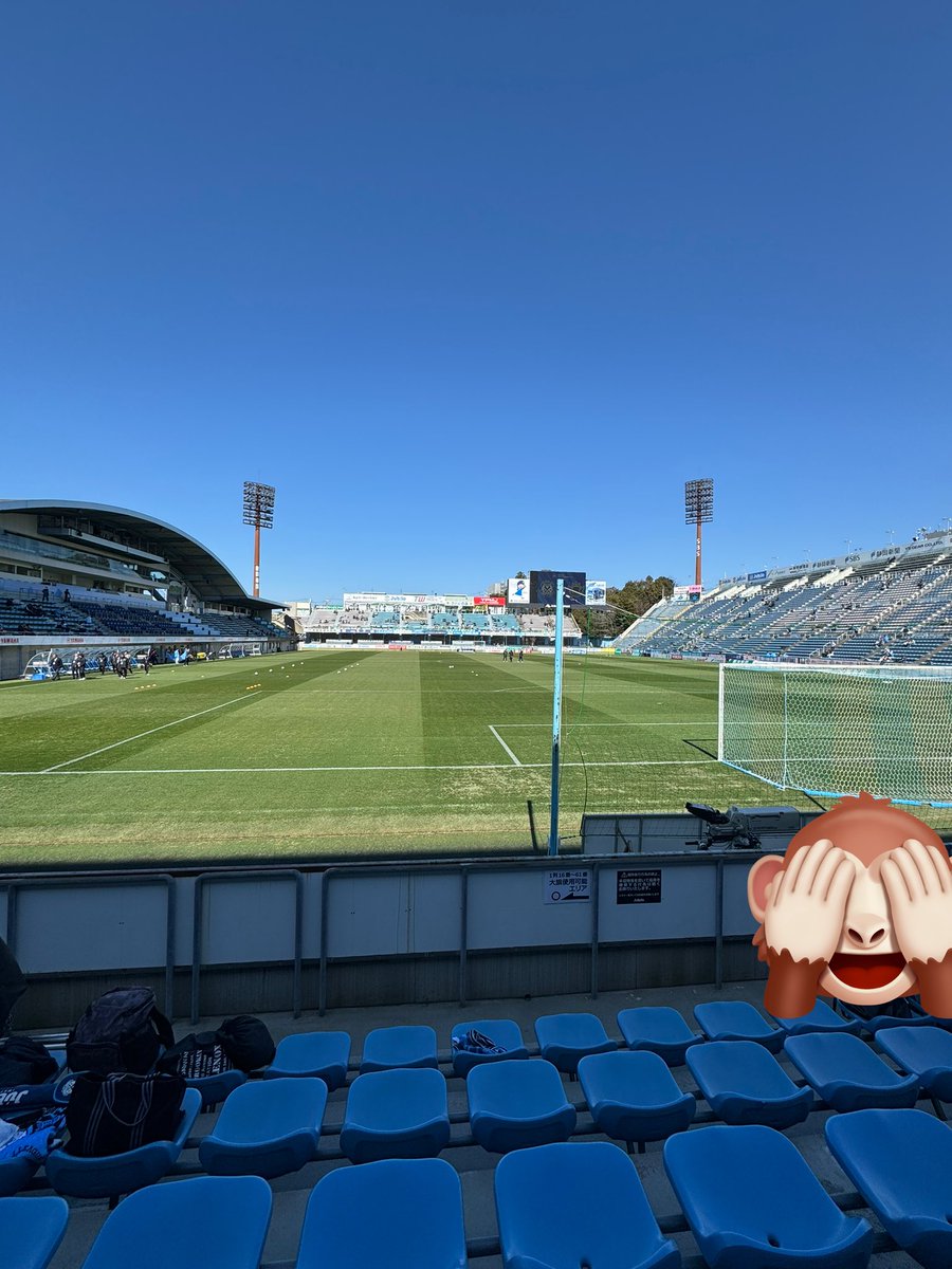 今日はここから🩵
勝って盛り上がる試合が観たいです！
応援頑張りますꉂꉂ📣