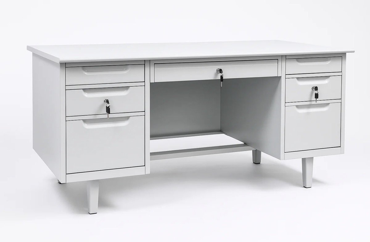 Lockers_SG's tweet photo. Professional Workstation for the Professionals. Double Pedestal Office Desk. 
Comes with Durable, Smooth laminated wooden top and Steel Body with Heavy-duty metal construction,

https://t.co/Sw7j9t9TFl https://t.co/GQzSrNwPuQ