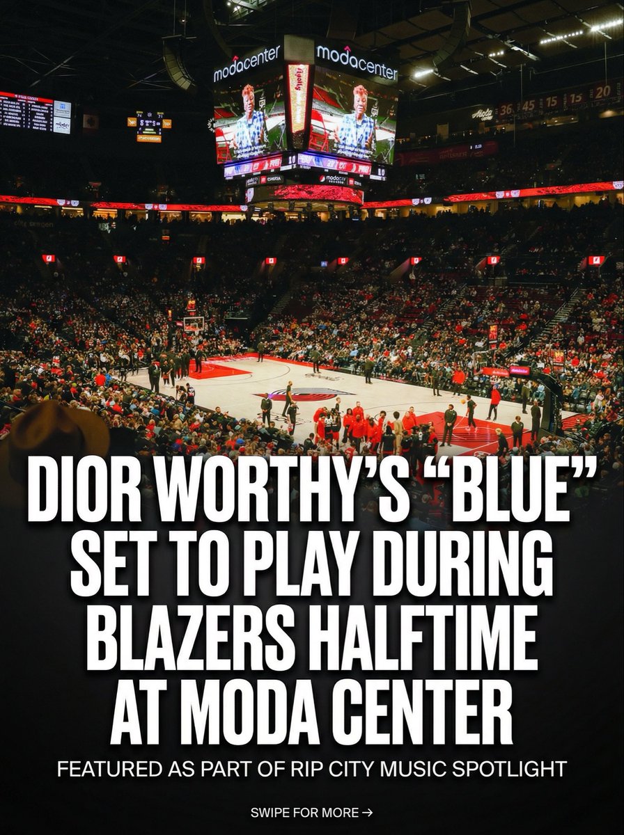 If you’re at the Blazers game tonight, listen close during halftime.

“Blue” is playing inside the Moda Center.

That’s a full circle moment for me and the city.

Tag me if you catch it. I’m reposting everything.

Portland, we building.

BUK THE WORLD.