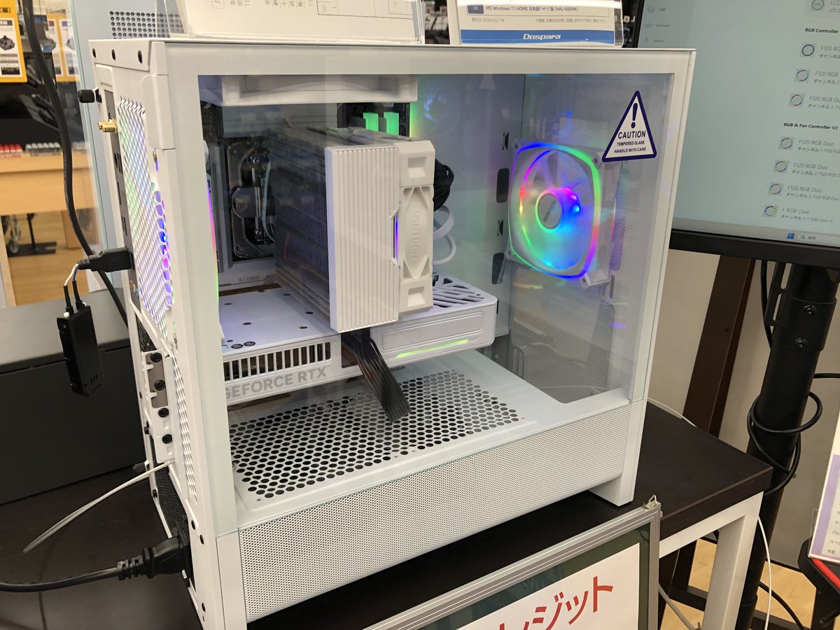 💻イチオシ展示PC紹介💡】 🔥 i5-14400F × RTX 5060 搭載！ 初めての