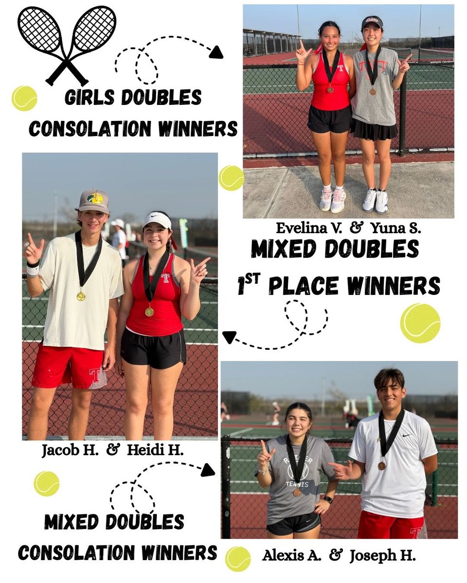 Taft serving up some wins! 🎾 Big shoutout to our doubles teams