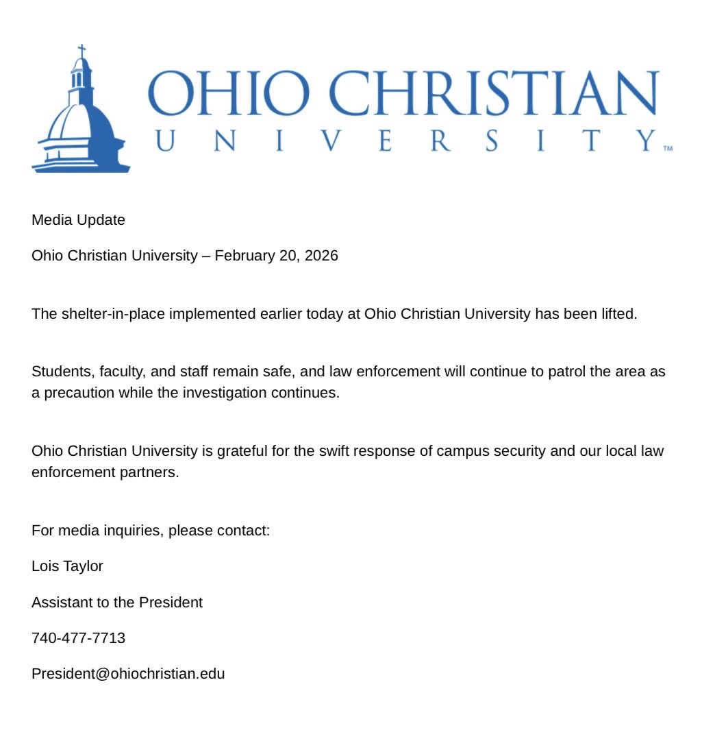 Ohio Christian University tweet media