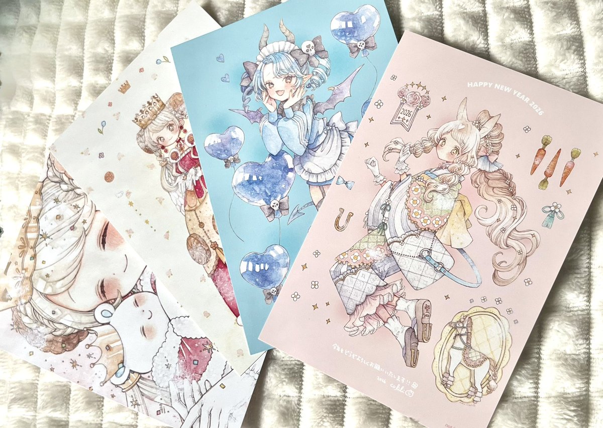 新作グッズ✉️ ポストカード👑 ロワとメロのポストカードを作りました