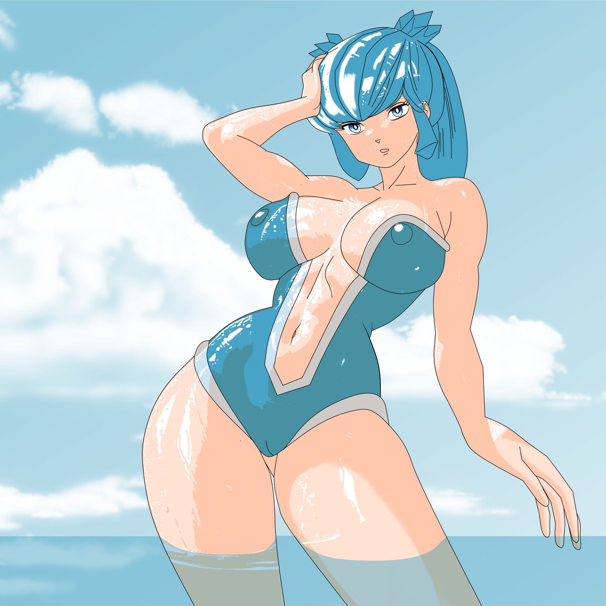 Oyuki in the beach