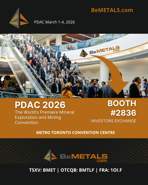 BeMetals Corp (TSXV: BMET, OTC: BMTLF, FSE: 1O1.F) tweet media