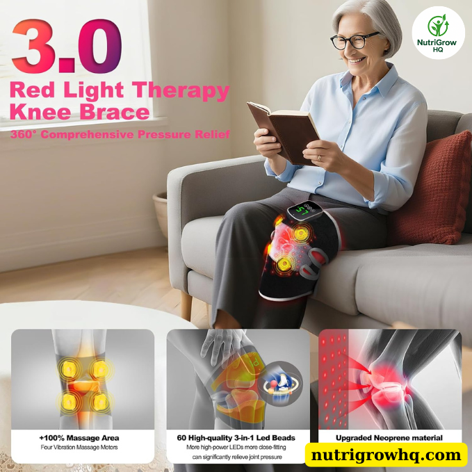 nutrigrowhq's tweet photo. Ease stiffness and restore movement with this all-in-one Therapy Knee Brace. Combining 660nm &amp; 850nm infrared therapy, gentle heat, and deep vibration, this Knee Massager supports joint recovery and arthritis relief at home. 

https://t.co/TtyDcAmlk5

#RedLightTherapy https://t.co/PAgWfwCE2a