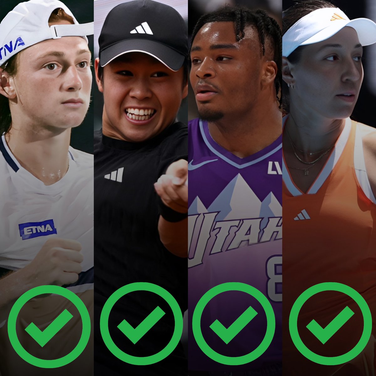 Betting Card: 4-0 🧹

✅ Ignacio Buse ML (-112) 
✅ Jessica Pegula ML (-124) 
✅ Learner Tien ML (-150) 1.25u
✅ Isaiah Collier o14.5 Points (-106) 

$20 GIVEWAY, LIKE ❤️, RETWEET ♻️, COMMENT, and FOLLOW👇🏽

I still owe you guys Thursdays giveaway so tomorrow I will choose two