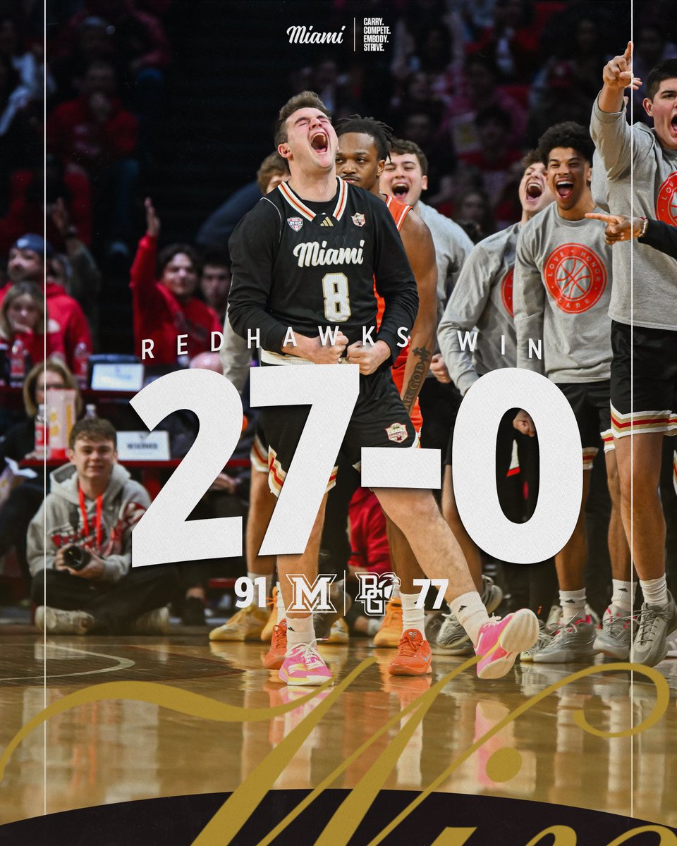 MiamiOH_BBall's tweet photo. Played for our Seniors‼️

#UnFinishedBusiness || #MiamiMindset || #RiseUpRedHawks https://t.co/jN7RPzDB14