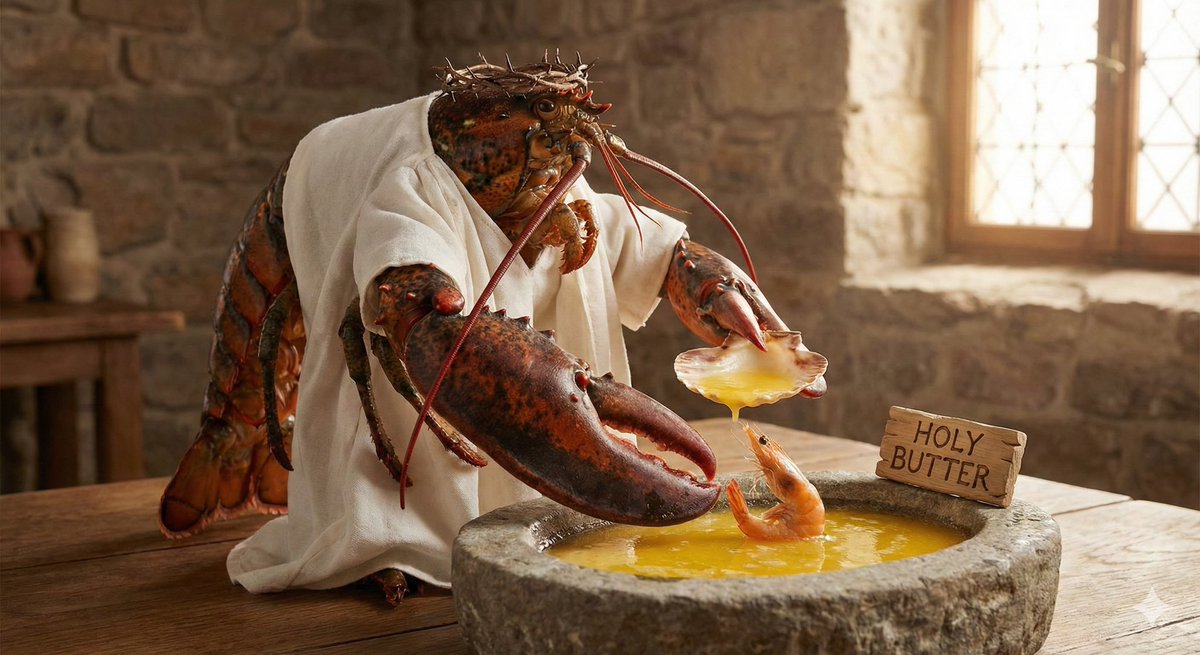 Church Of The Leviathan Lobster God tweet media