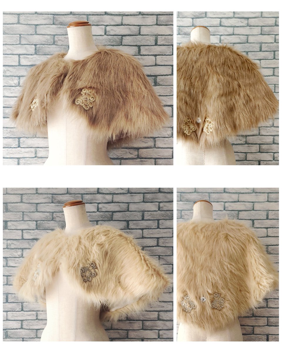 新作間に合った!! 『魔獣ケープ』 #獣人祭 のテーマに合わせて作りまし