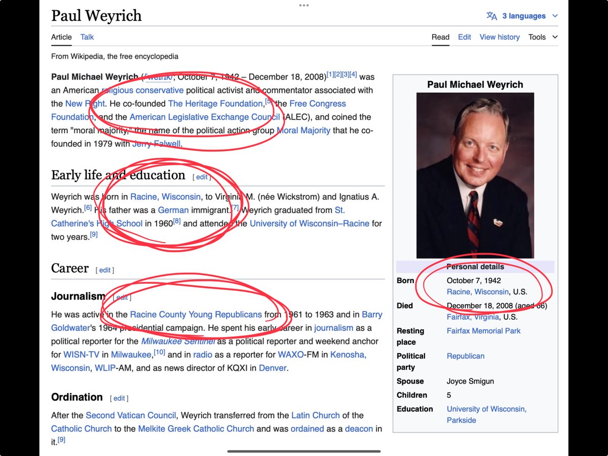 DenyTheMark2020's tweet photo. @JohnMappin Racine is where both parties meet &amp; align on public-private interests &amp; philanthropic cover.
Frederick Taylor Gates moved to Racine &amp; became Rockefeller’s advisor.
Founder of the secret CNP, Heritage &amp; moral majority grew up in Racine.
&amp; MS President Brad Smith.
Founder‘s Rotary. https://t.co/C00B7UCiew