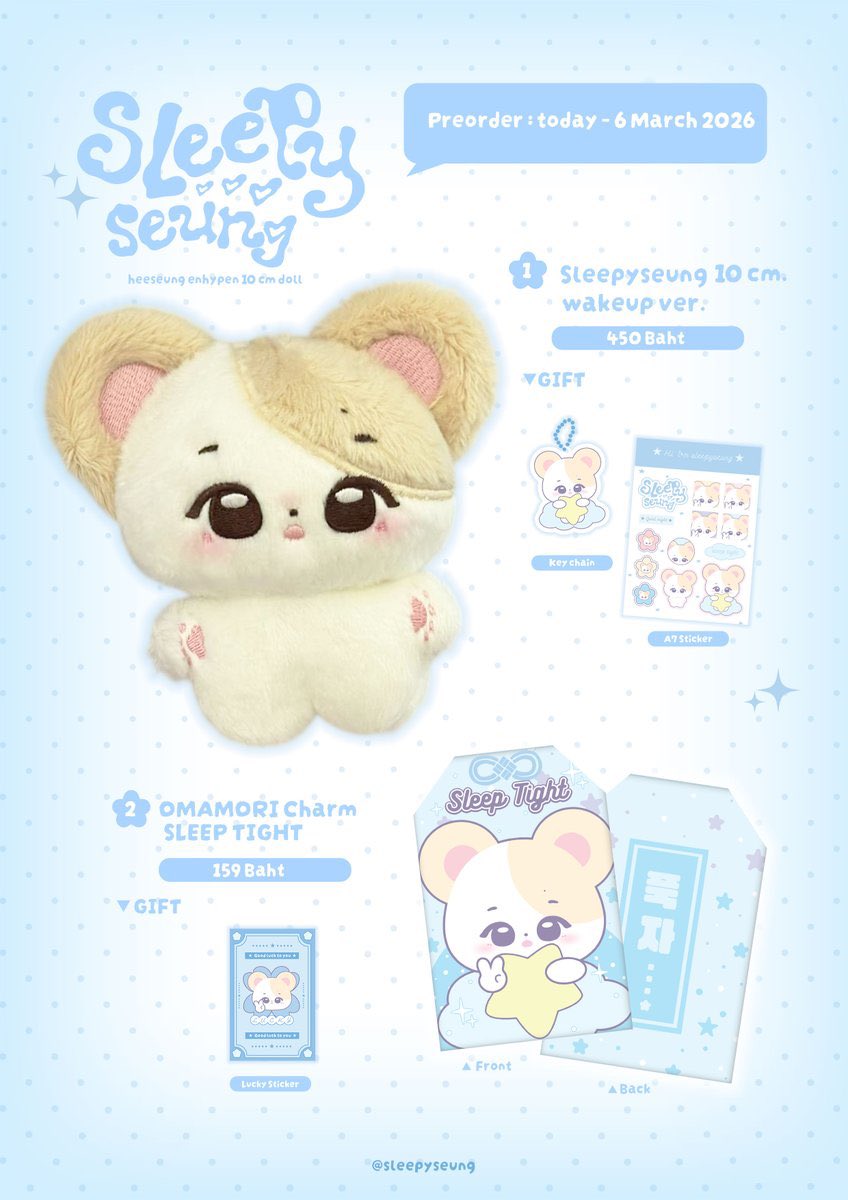 #jajanyukongoing [INA GO] 희승 #HEESEUNG 10cm doll by <a href="/sleepyseung_/">Sleepyseung</a> 💞

⤷ doll 250k • charm 95k
    
📅 5.3

─ harga exc cargo tax
     fullpayment
📩 order > whatsapp (link in bio)