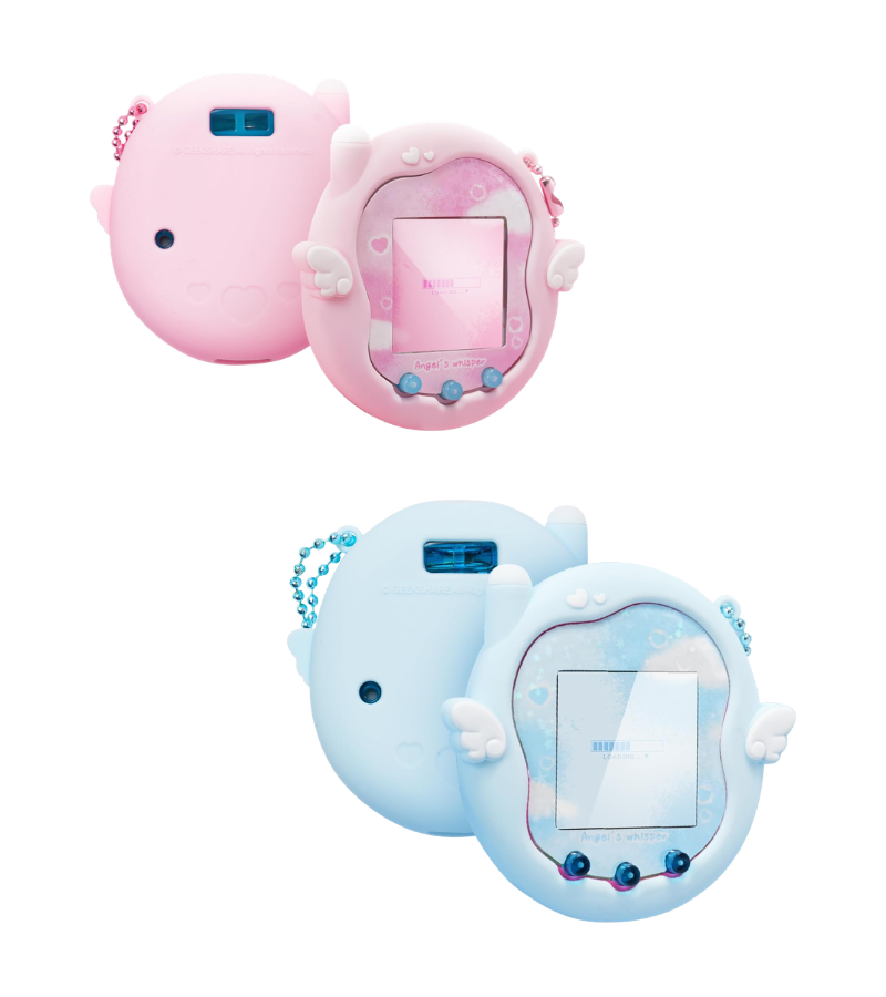 天使のような『羽』がついた かわいいたまごっちカバーの 『 半透明の