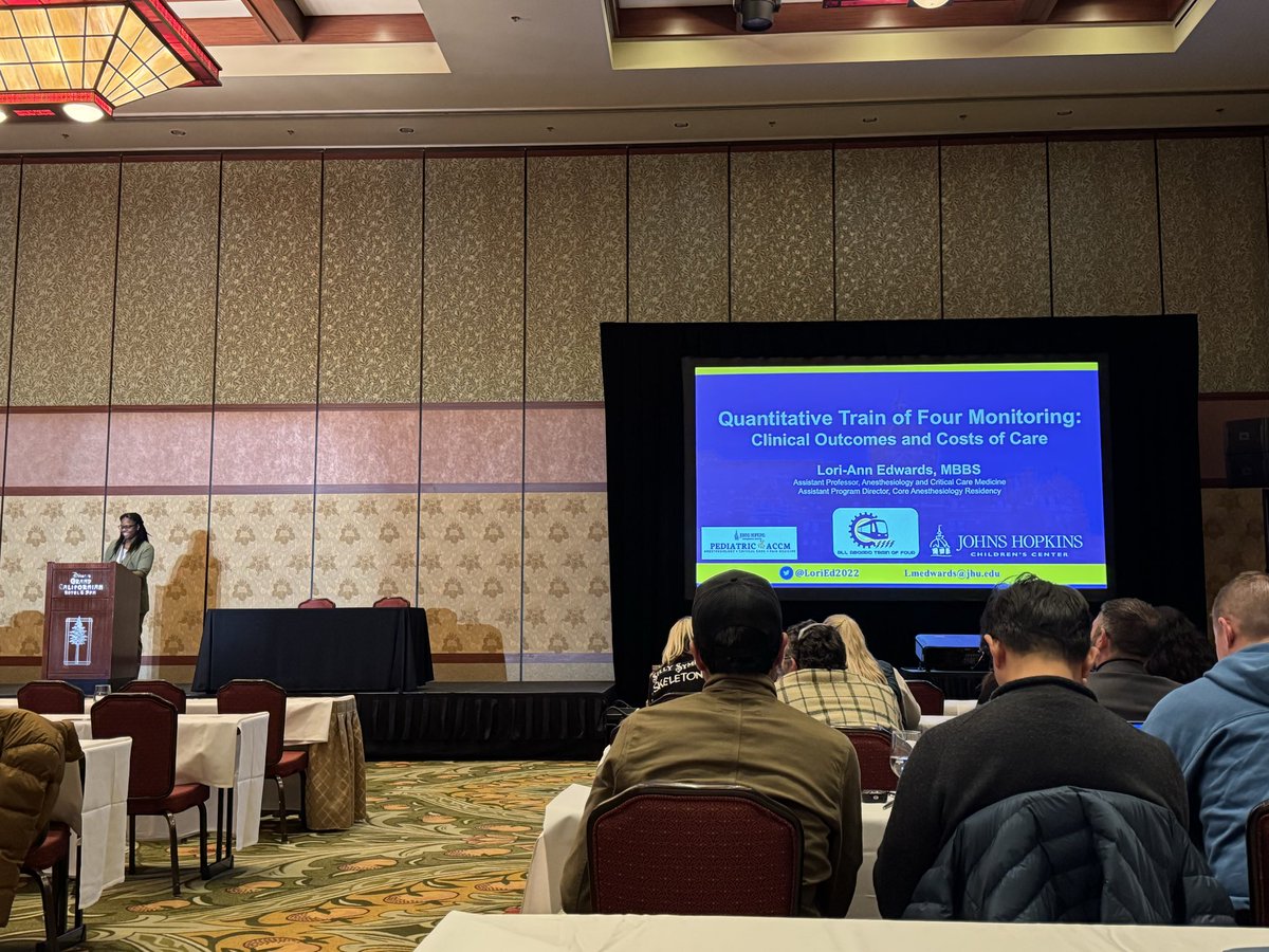 DrSeanBarnes's tweet photo. @LoriEd2022 representing on the West Coast at #PAF64!

#PedsAnes #PedsICU #patientsafety 
@HopkinsKids @HopkinsACCM https://t.co/dfjMvpkA7N